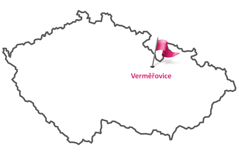 Mapa Verměřovice Mapa